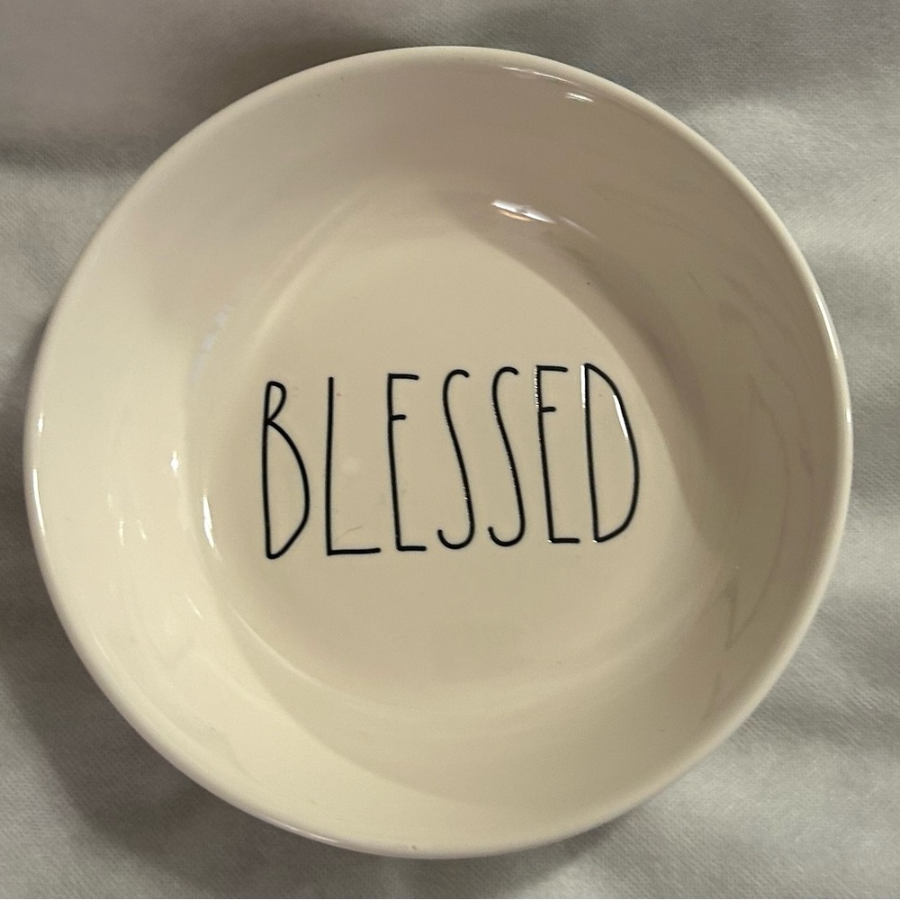 Rae Dunn “BLESSED” Serving bowl. 8.25”